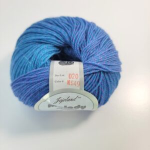 Jojoland Melody Superwash in MS49 Blue Purple Striped - Image 2