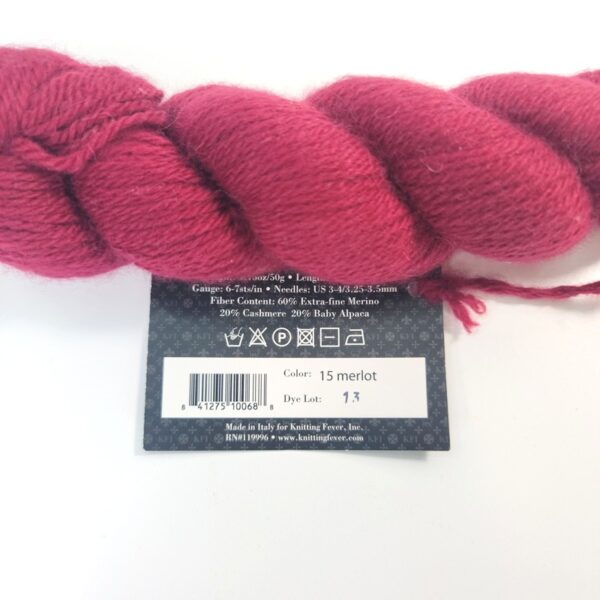 Image of Knitting Fever KFI Luxury Collection Dulcet in 15 Merlot