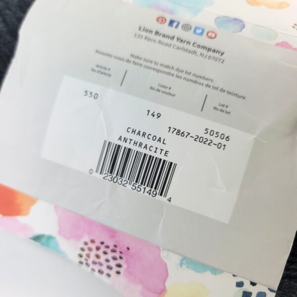 Image of Lion Brand Pound of Love in 149 Charcoal