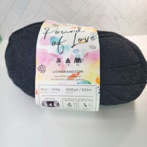 Lion Brand Pound of Love in 149 Charcoal - Image 1