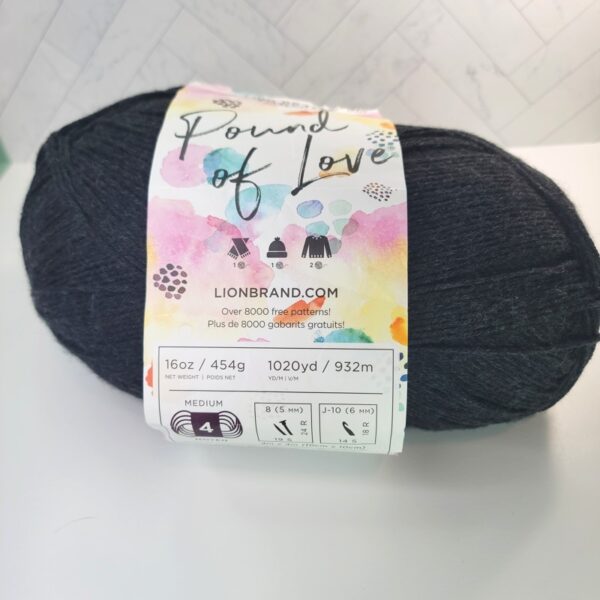 Image of Lion Brand Pound of Love in 149 Charcoal