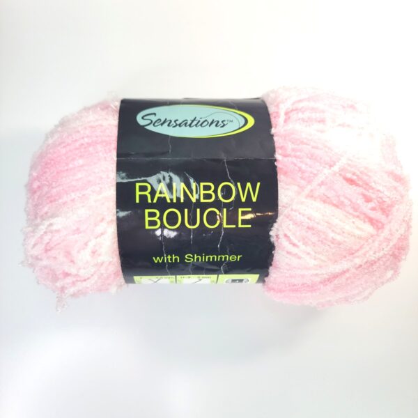 Jo-Ann Sensations Rainbow Boucle with Shimmer in RB-08 Pink