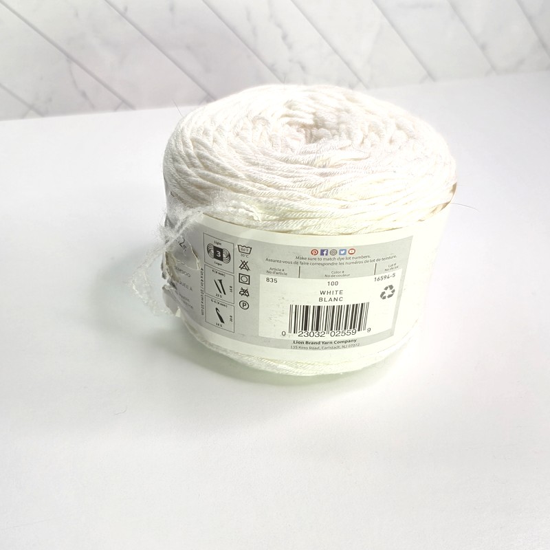 Lion Brand Coboo in 100 White - Image 2