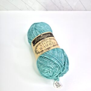 Scheepjes Stone Washed in 815 Green Agate - Image 1