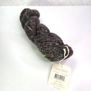 Isager Yarn Aran Tweed in Black - Image 2