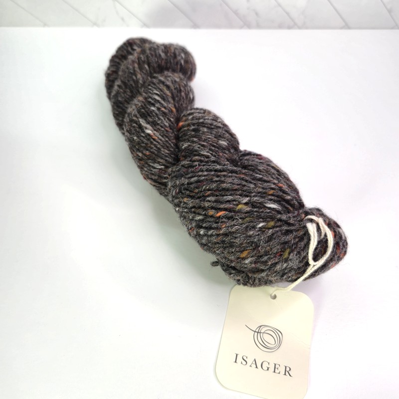 Isager Yarn Aran Tweed in Black - Image 1