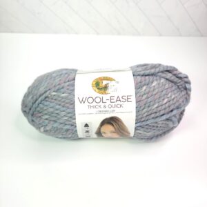 Lion Brand Wool-Ease Thick and Quick Stripes in 554 Stormfront - Image 1