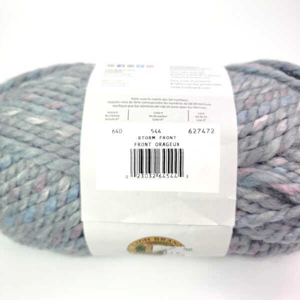 Image of Lion Brand Wool-Ease Thick and Quick Stripes in 554 Stormfront