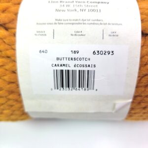 Lion Brand Wool-Ease Thick and Quick Solids in 189 Butterscotch - Image 2