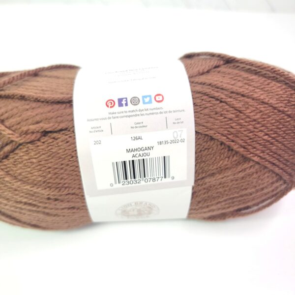 Image of Lion Brand Skein Tones in 126AD Mahongany