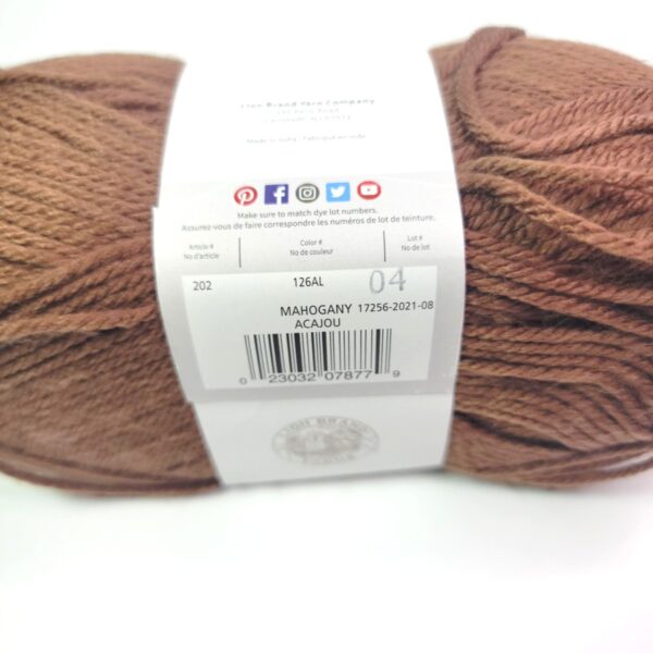 Image of Lion Brand Skein Tones in 126AD Mahongany