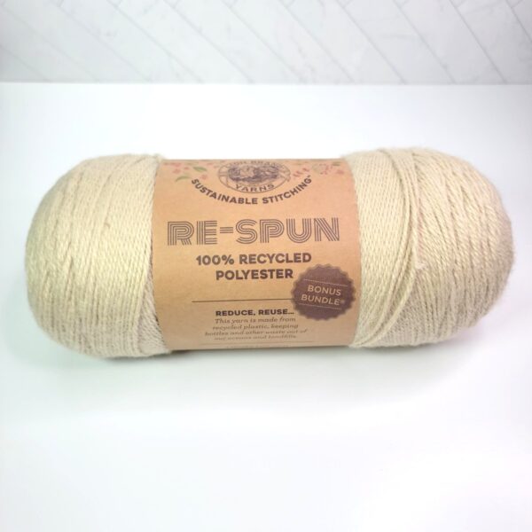 Image of Lion Brand Re-Spun in 099N Parchment