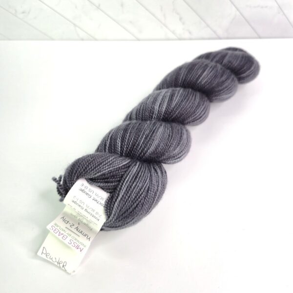 Miss Babs Yummy 2-Ply in Pewter