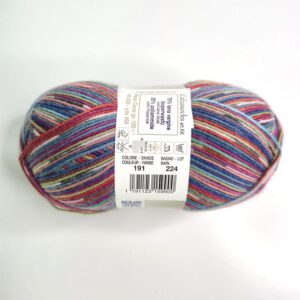 Adriafil Calzasocks Featuring KnitCol Prints in 191 Red Blue Green Purple Striped - Image 2