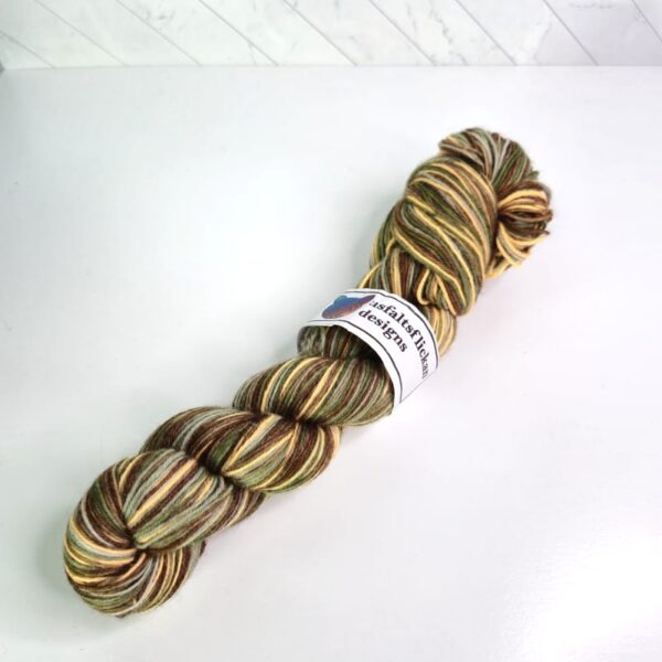 Image of Asfaltsflickan Designs Hand Dyed Sock in 29 Neibolt Streak