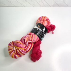 Freckled Whimsy Serendipity DK Full Skein & Mini Set in Happy Pink-O-Ween Halloween Club #10 February 2025