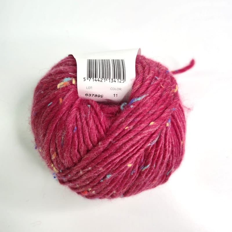 Hobbii Tweed Delight in 11 Dark Raspberry - Image 2