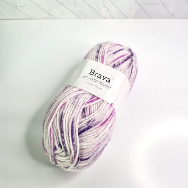 Image of Knit Picks Brava Speckle in Plummy Speckle