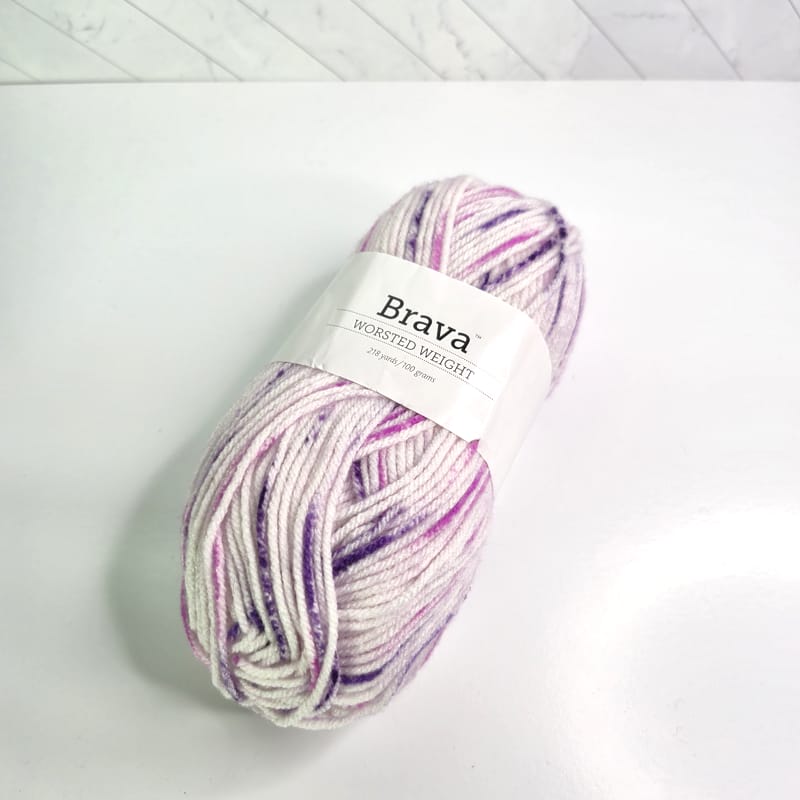 Knit Picks Brava Speckle in Plummy Speckle - Image 1