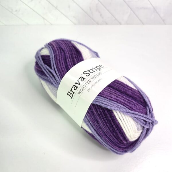 Image of Knit Picks Brava Stripe in Berry Wine