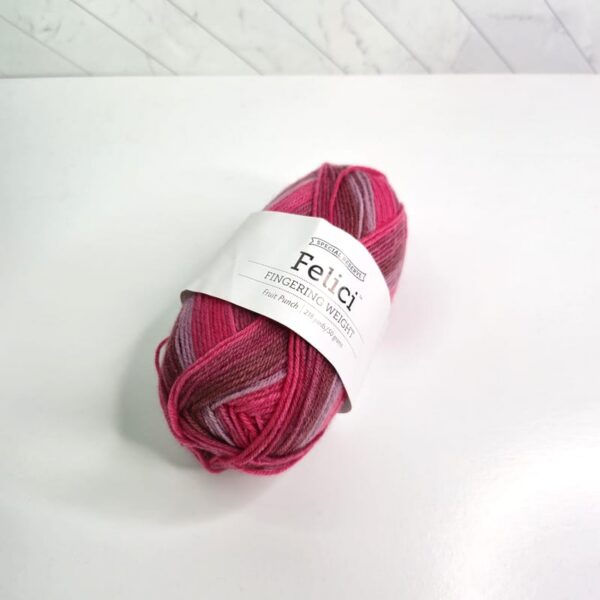 Knit Picks Felici Fingering Weight in 29574 Fruit Punch