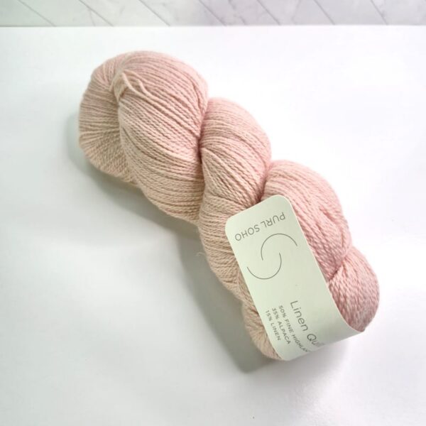 Purl Soho Linen Quill in 1105 Peony Pink