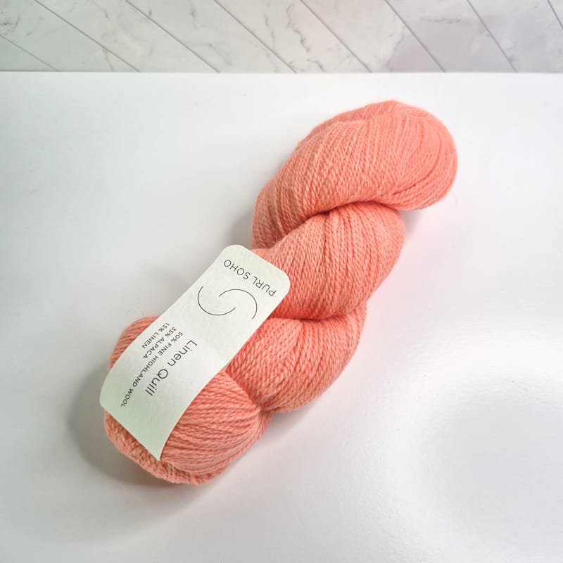 Purl Soho Linen Quill in 1247 Peachy Pink - Image 1
