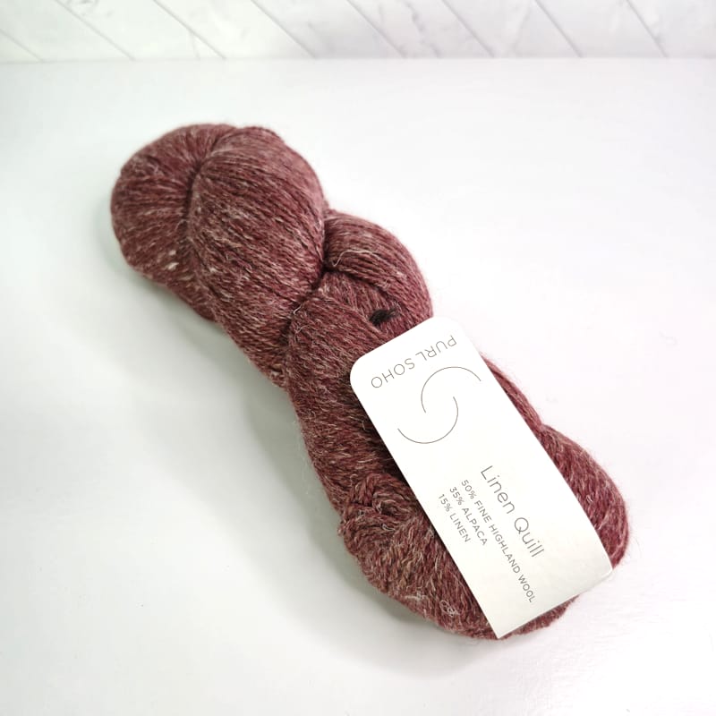 Purl Soho Linen Quill in 1267 Chestnut Red - Image 1