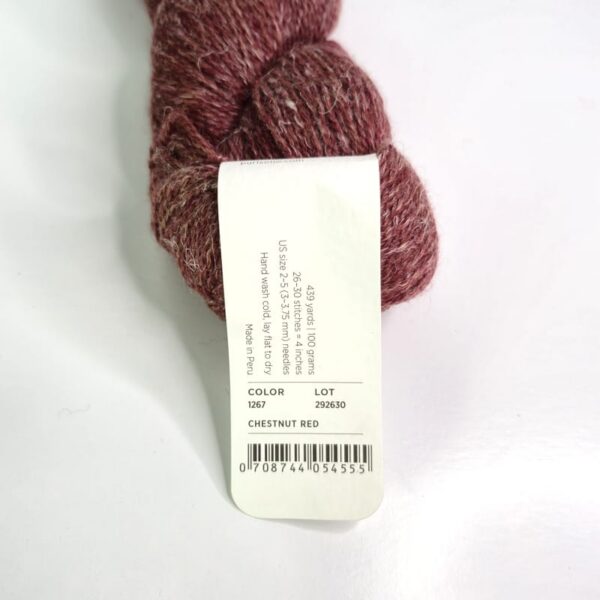 Image of Purl Soho Linen Quill in 1267 Chestnut Red