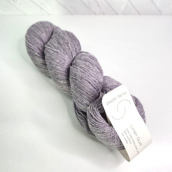 Purl Soho Linen Quill in 1600 Purple Smoke