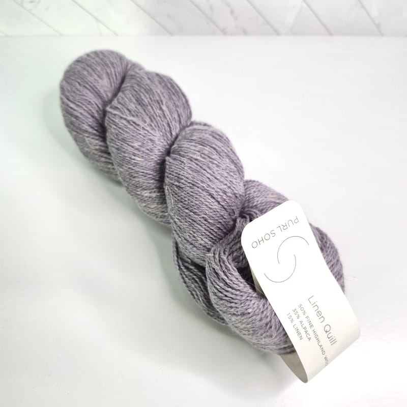 Purl Soho Linen Quill in 1600 Purple Smoke - Image 1