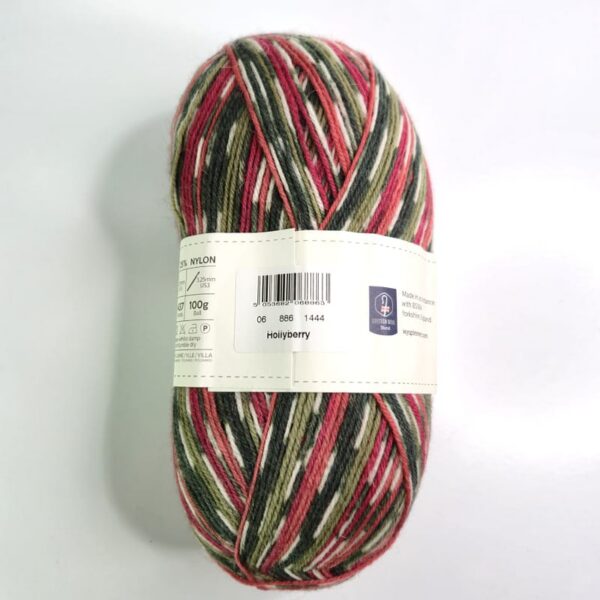 Image of West Yorkshire Spinners Signature 4 PLY Self Striping or Patterning in 886 Hollyberry
