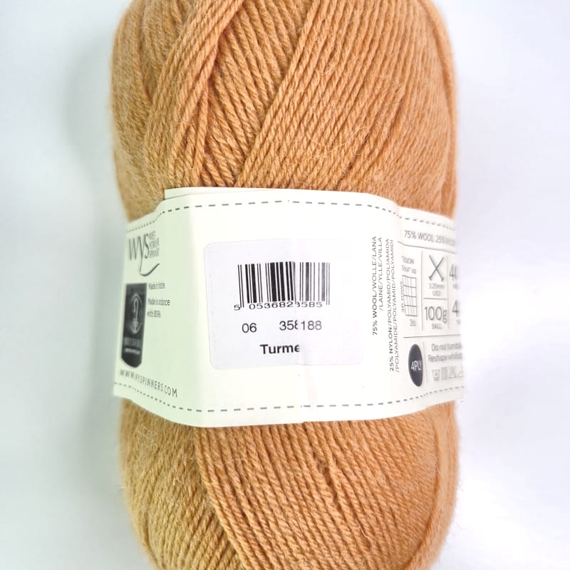 West Yorkshire Spinners Signature 4 PLY Solids in 358 Turmeric - Image 2