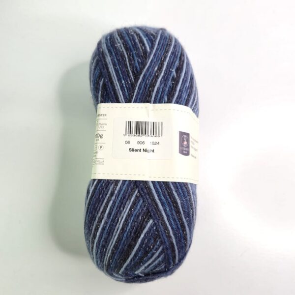 Image of West Yorkshire Spinners Signature 4 PLY Sparkle in 906 Silent Night