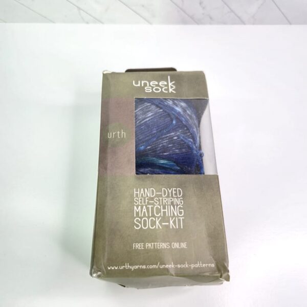 Image of Urth Uneek Sock in 64 Blue Self Striping