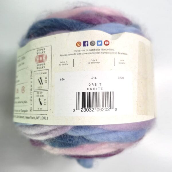 Image of Lion Brand Wool Ease Roving Stripes in 614 Orbit