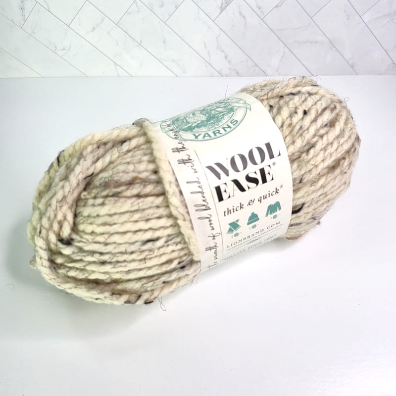 Lion Brand Wool Ease Thick & Quick in 123 Oatmeal - Image 1