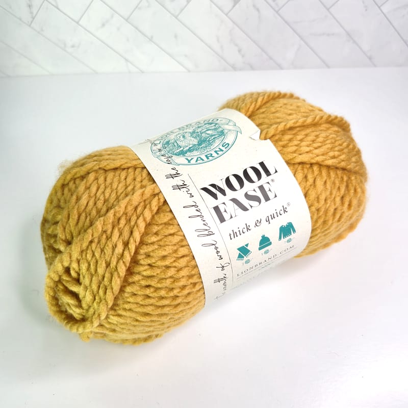 Lion Brand Wool Ease Thick & Quick in 158 Mustard - Image 1