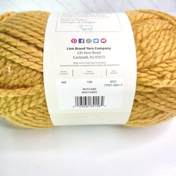 Image of Lion Brand Wool Ease Thick & Quick in 158 Mustard