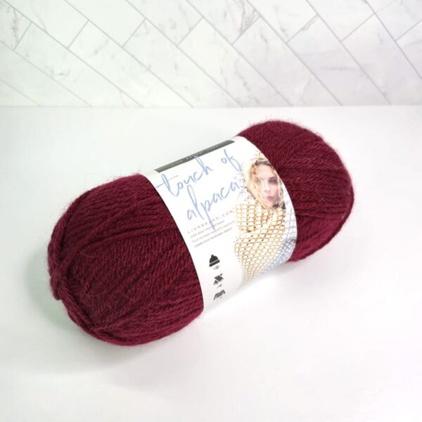 Image of Lion Brand Touch of Alpaca in 138 Crimson
