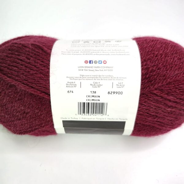 Image of Lion Brand Touch of Alpaca in 138 Crimson