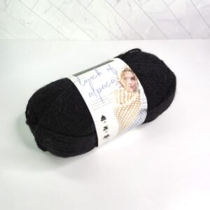 Lion Brand Touch of Alpaca in 153 Black - Image 1