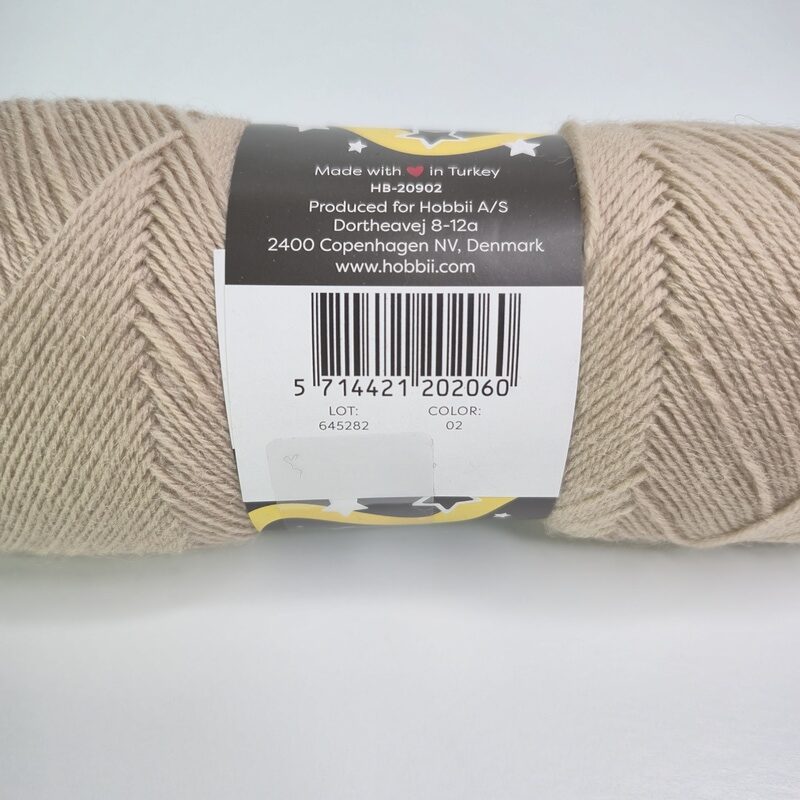 Hobbii Black Friday Sock in Light Brown - Image 2