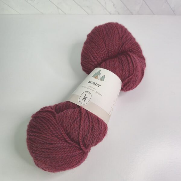 Image of Kelbourne Woolens Scout in 614 Scarlet Heather