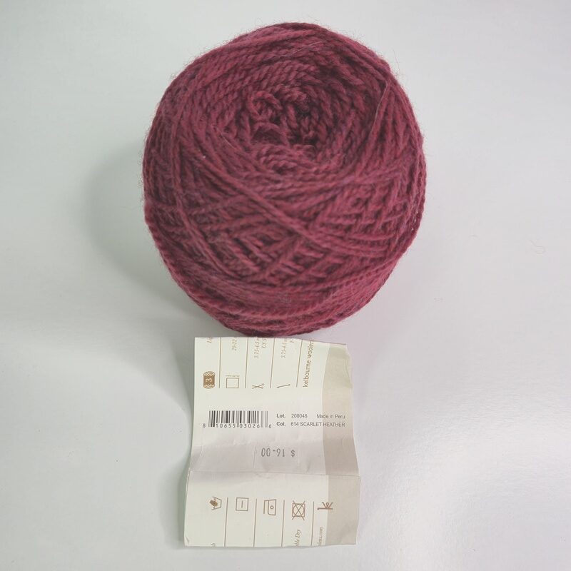Kelbourne Woolens Scout in 614 Scarlet Heather - Image 5