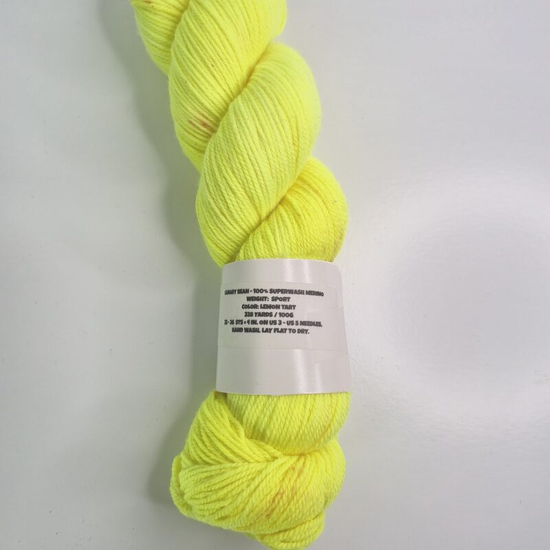 LolaBean Yarn Co. Canary Bean in Lemon Tart - Image 2