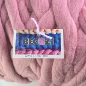 BeCozi Merino Wool Fiber in Pink - Image 2