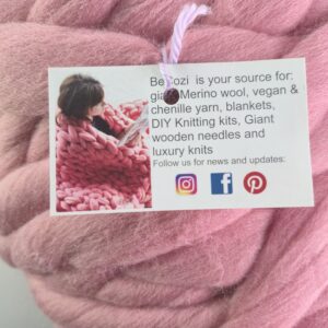 BeCozi Merino Wool Fiber in Pink - Image 3