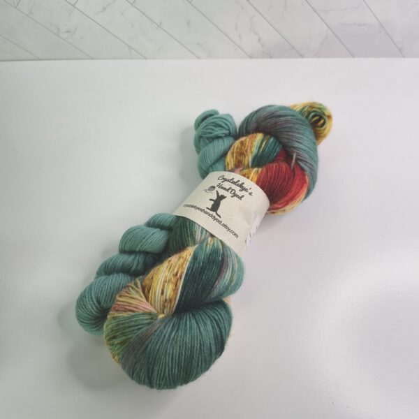 Crystalskye's Hand Dyed Korat Fingering in Task 1 - Dragons