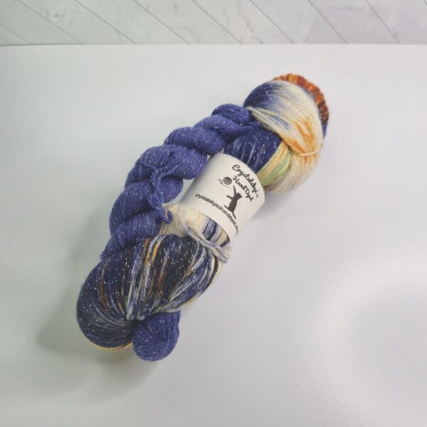 Crystalskye's Hand Dyed Ocicat Stardust Fingering in Halloween at Hogwarts